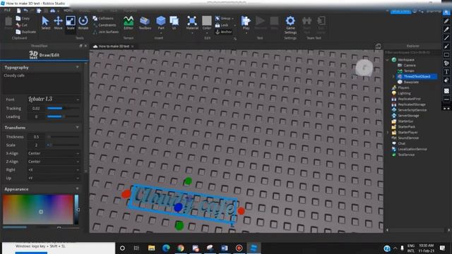 How to make 3D text in ROBLOX Studio (2021-2022) смотреть онлайн