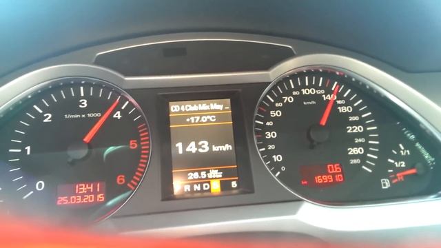 Audi A6 C6 2.7 TDI 2007 (180bhp) acceleration 0-190 смотреть онлайн