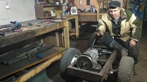 ПОСТАВИЛ КПП на МИНИ ТРАКТОР! Настраиваю угол поворота