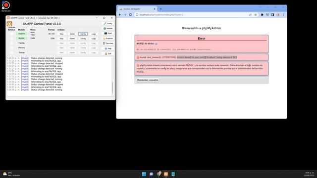 Solución (FIX): XAMP & phpMyAdmin: mysqlireal_connect() Access denied for user 'root'@'localhost' смотреть онлайн