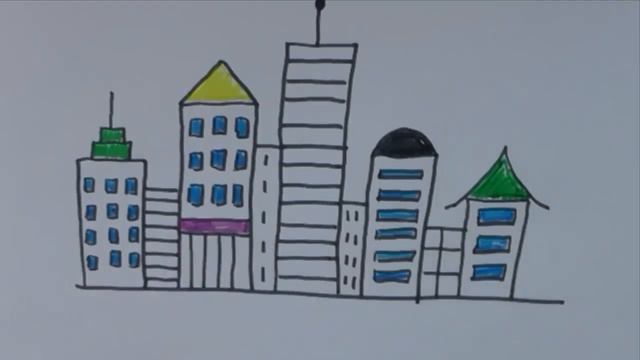 Рисуем город смотреть онлайн
