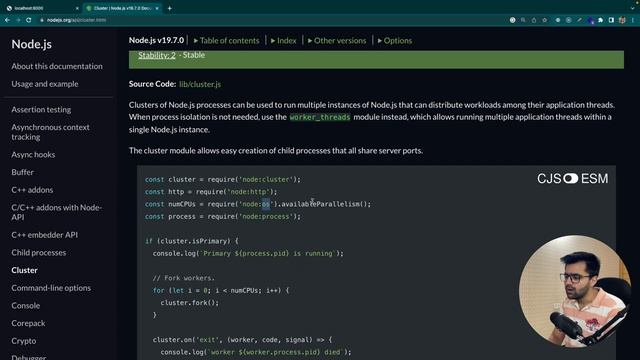 How to scale NodeJs applications using the cluster module. смотреть онлайн