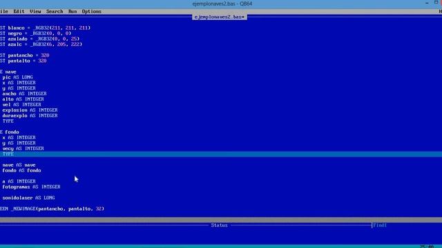 Juego De Naves En Basic (QB64) Parte 3