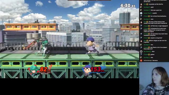 Narcissa (Pythra) Vs Alex (Ness)