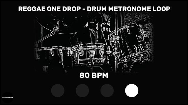 Reggae One Drop | Drum Metronome Loop | 80 BPM смотреть онлайн