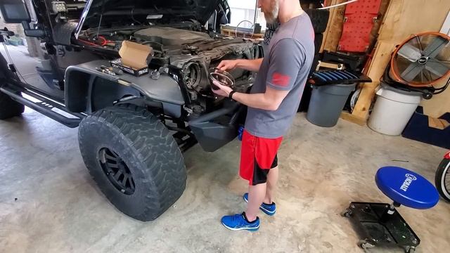 Oracle lighting 7in "Colorshift" headlight install on 2012 Jeep Wrangler смотреть онлайн