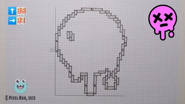 ЛОГО БЭД РЭНДОМС | Как нарисовать спрей бэд рэндомса по клеточкам | Бравл Старс смотреть онлайн