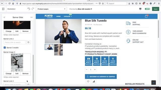 How to modify the images of Product page sidebar carousel | Porto Shopify Theme смотреть онлайн