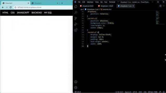 How to make dropdown menu in html css in hindi | html developer ? смотреть онлайн