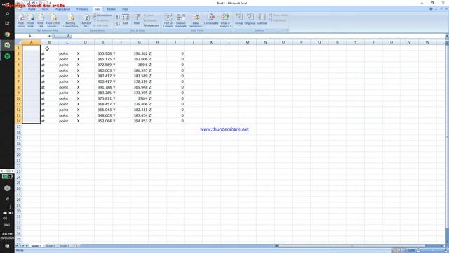EXPORT COORDINATES FROM AUTOCAD TO EXCEL