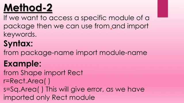 How to import created package in Python? Using Python Libraries? Computer Science? Class 12 смотреть онлайн