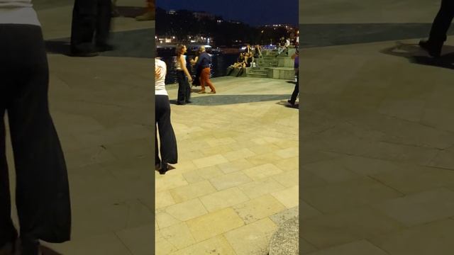 Bianca Doing Tango On The Banks Of The Seine!