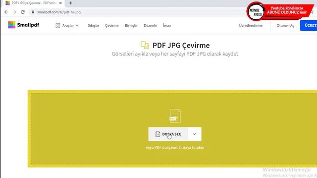 ÜCRETSİZ VE PROGRAMSIZ PDF Dosyasını JPG Çevirme - How to convert PDF to JPG without using software смотреть онлайн