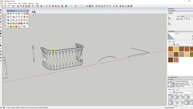 COMPLEX RAILINGS IN SKETCHUP with Copy Along Path and JHS Powerbar! смотреть онлайн