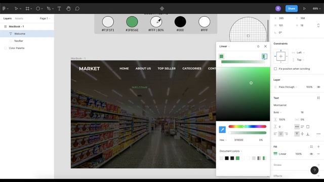 Landing Page | Super Market Theme | Figma | UI/UX Design смотреть онлайн