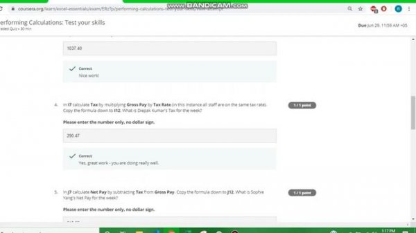 Excel skills for business essentials week 2 assessment answer key coursera course || excel solution