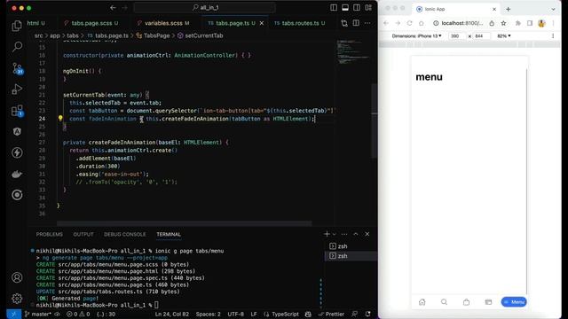 Animated Custom Tabs - ALL in 1 delivery App (upgraded to Ionic 7) смотреть онлайн