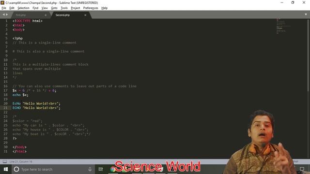 Comments In PHP | Wamp Server Not Reach To Folder Problem In PHP | PHP Tutorial 2 смотреть онлайн