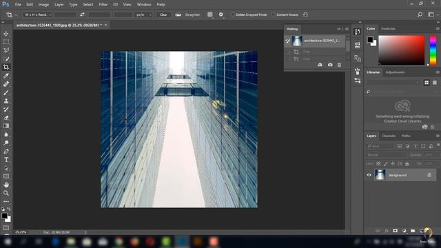 Photoshop-13-Crop and Straighten part 3-Adding stroke and colored frame смотреть онлайн