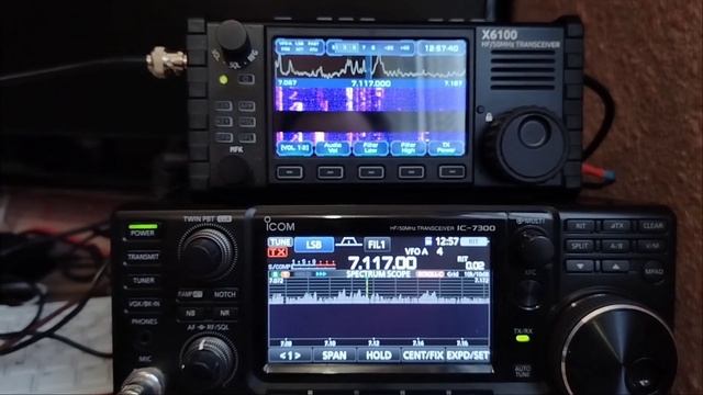 Xiegu X6100 Спрошивкой R1CBU и Icom 7300 смотреть онлайн