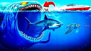 ПАПА МЕГАЛОДОНА ПРОБУДИЛСЯ! ВСЕ СЕРИИ РЫБАЛКА НА МОНСТРА в ГТА 5 МОДЫ! ОБЗОР МОДА В GTA 5! ВИДЕО