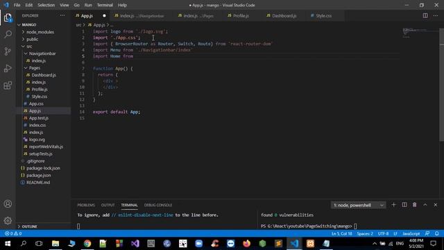 Page Switching in React JS using Router and useHistory() {Two ways in one Video} смотреть онлайн