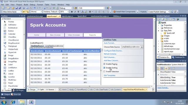 ASP.NET 4.0 Essential Skills Lesson 11-4: Add sorting and paging to a GridView смотреть онлайн