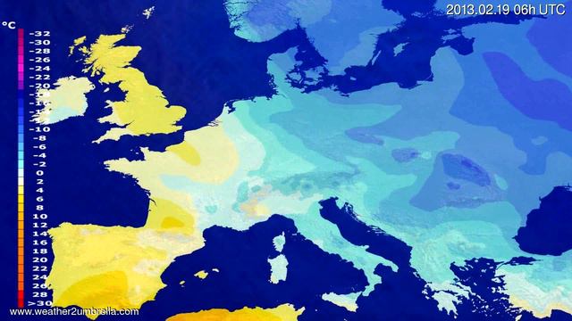 Temperature forecast Europe 2013-02-15 12:00:00 смотреть онлайн