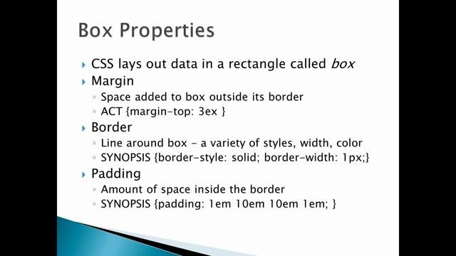 CSS Layout in XML Documents смотреть онлайн