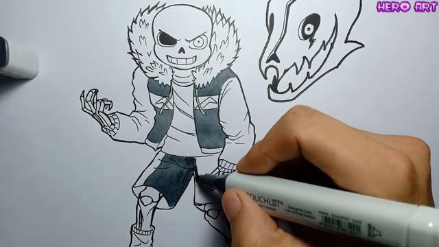 New Style Electric Sans Creative Drawing -UNDERTALE- Vẽ sáng tạo Điện Sans смотреть онлайн