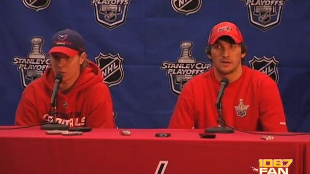 Capitals vs. Canadiens Game 2 - Alex Ovechkin & Nicklas Backstrom Post-Game (04/17/10) смотреть онлайн