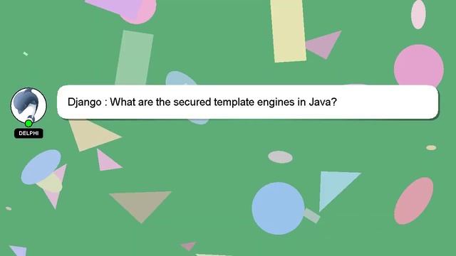 Django : What are the secured template engines in Java? смотреть онлайн