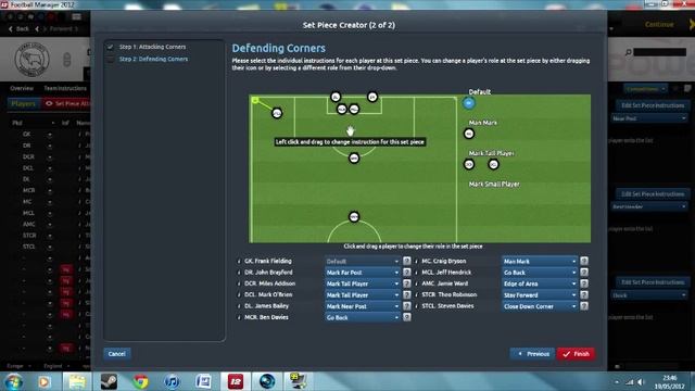 Football Manager 2012 Corner & Freekick tutorial смотреть онлайн