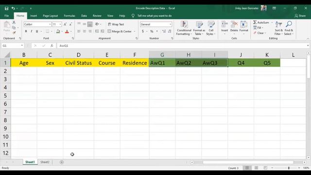 Encode Your Data on Excel File (Descriptive Research) смотреть онлайн