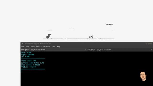 Play T-Rex game with Keras using convolutional neural network смотреть онлайн
