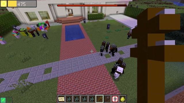 Майнкрафт но обзор мода растения против зомби часть 4 Раунд с бассейном смотреть онлайн