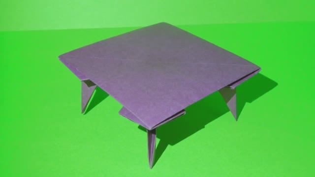 Как сделать стол из бумаги. Оригами стол.mp4 смотреть онлайн