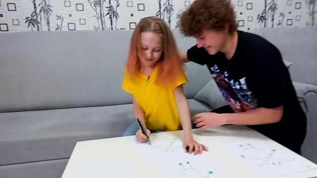 НЕ каждый МОЖЕТ это ВЫПОЛНИТЬ.../Щекотка челлендж с рисованием/Катомишка челлендж