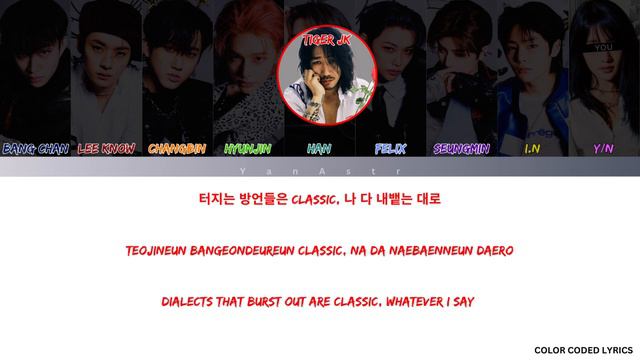[KARAOKE] Stray Kids 'TopLine (Ft. Tiger JK)' - You As A Member || 9 Members Ver.