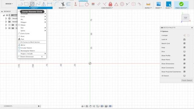 Fusion 360 Create a Sketch tool смотреть онлайн