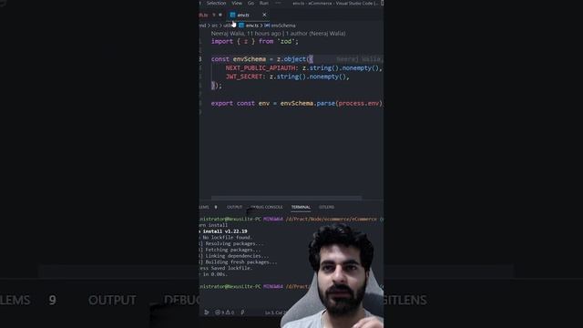 Using zod to validate env variables in typeScript. смотреть онлайн