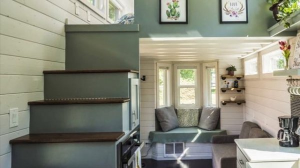 Gorgeous 29-ft. Double-Loft Tiny Home on Wheels by Thimble Homes | Living Design For A Tiny House