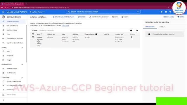 ? How to create VM with Instance Templates in Google Cloud Platform | GCP Beginner Tutorial смотреть онлайн
