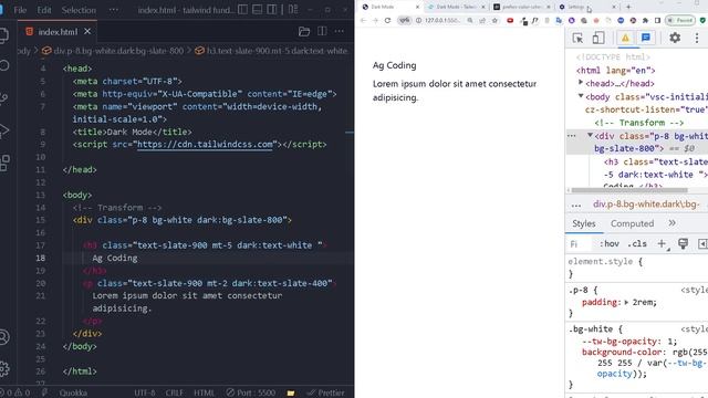 Tailwind CSS Tutorial #17 - Dark Mode смотреть онлайн