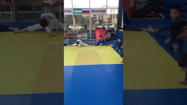 Шпагат детей школы ORTUS.KZ!Дзюдо в Нур-Султане (Астана), тренер Пак Сергей Александрович. смотреть онлайн