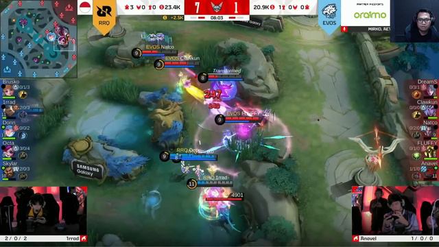 ROGER GOLD BY SKYLAR!!! - RRQ HOSHI vs EVOS GLORY! Game 3 - #KBreakdown смотреть онлайн