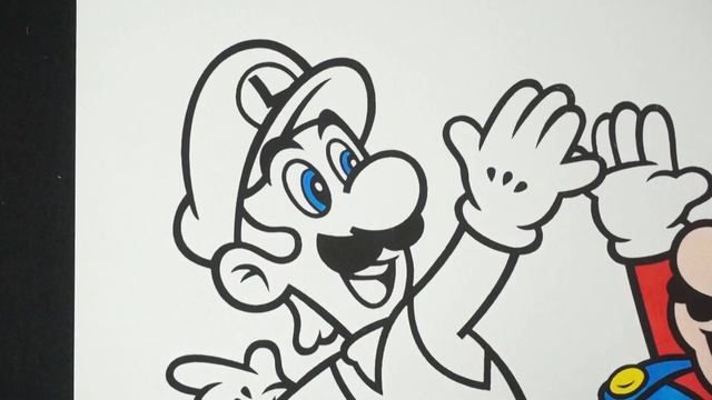 Coloring Mario & Luigi Super Mario Bros Coloring Page | World of Colors смотреть онлайн