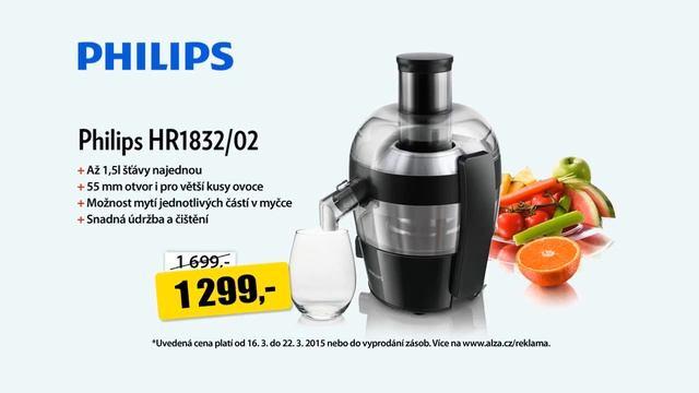1 000 Kč od Alzáka - Philips HR1832/02 na Alza.cz смотреть онлайн