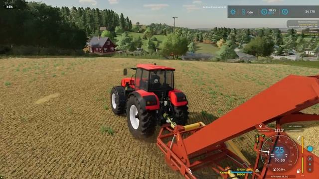 Farming Simulator 22 OSADA #02|Построил СЕНОВАЛ|Собрал Солому|ферма ОСАДА смотреть онлайн