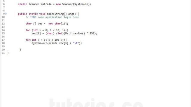 arrays – java (vector de caracteres ascii) смотреть онлайн
